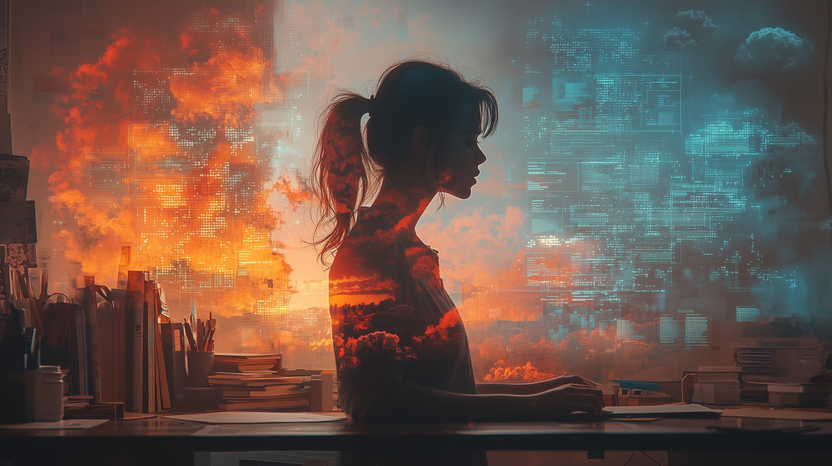 An educator working with an AI assistant